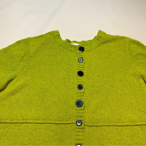 C. J. Banks Women's 3XL Green Cardigan Full Button Up cotton blend - Picture 4 of 9